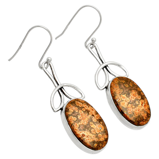 Natural Poppy Jasper Earrings E-1197 SDE83701
