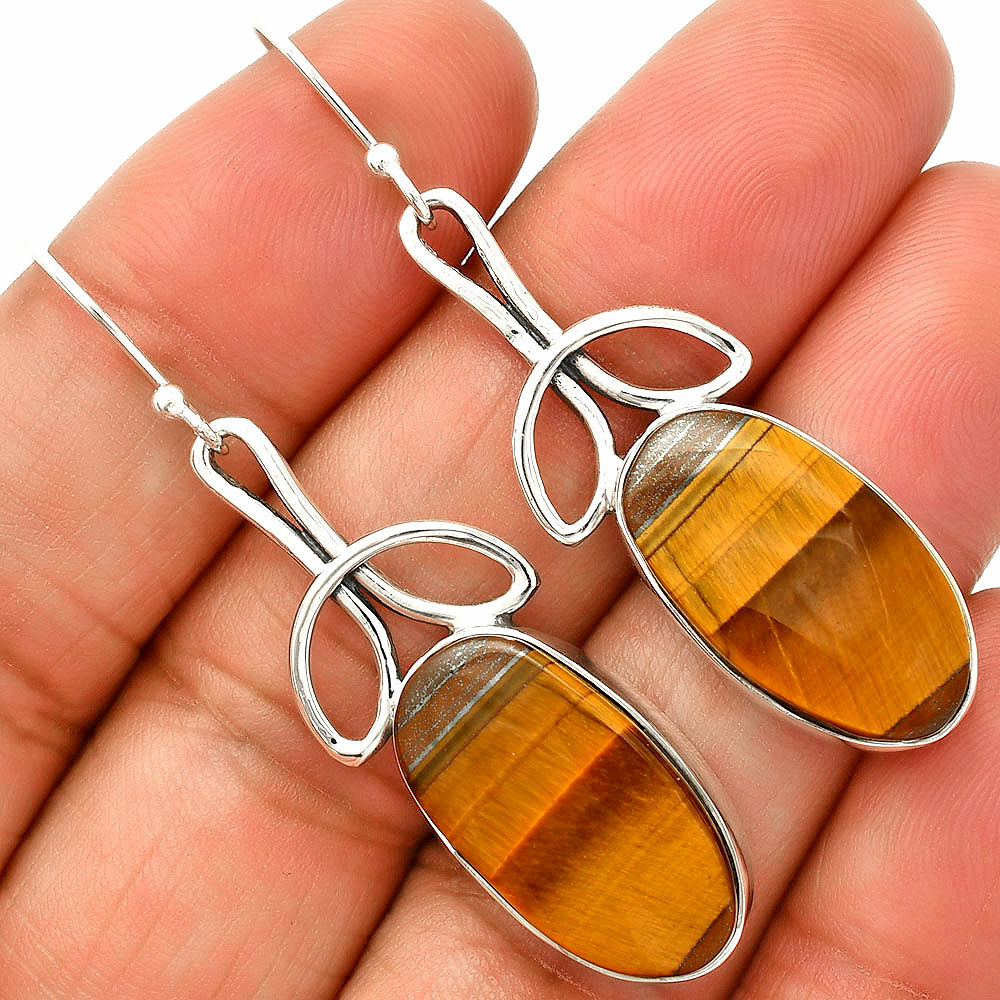 Natural Tiger Eye - Africa Earrings E-1197 SDE83702