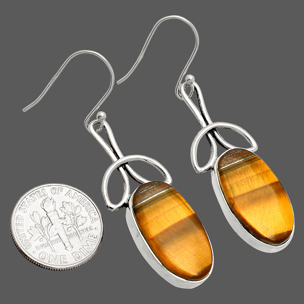 Natural Tiger Eye - Africa Earrings E-1197 SDE83702