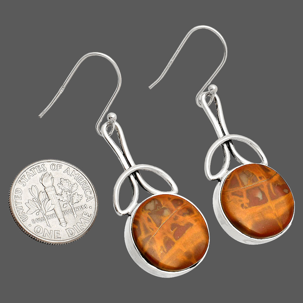 Natural Noreena Jasper Earrings E-1197 SDE83705