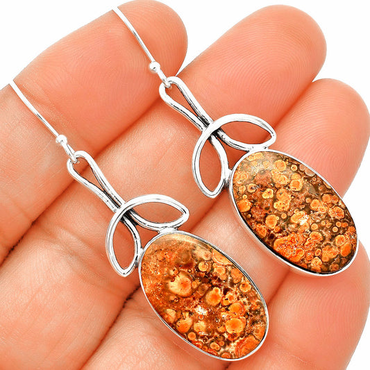 Natural Poppy Jasper Earrings E-1197 SDE83707
