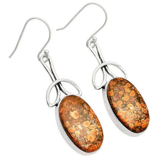 Natural Poppy Jasper Earrings E-1197 SDE83707