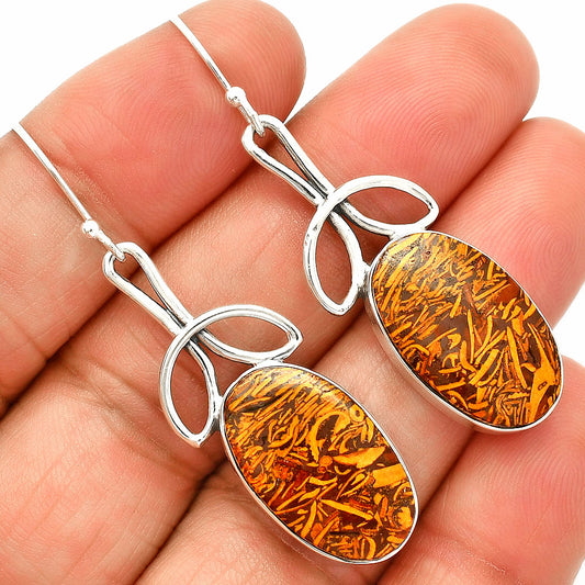 Coquina Fossil Jasper - India Earrings E-1197 SDE83708