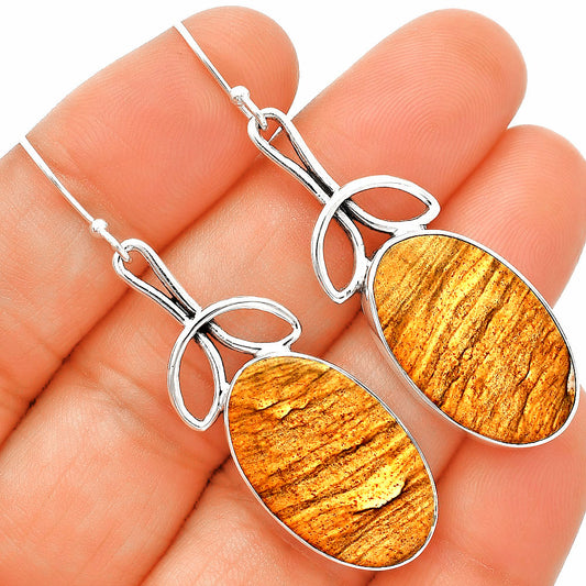 Natural Picture Jasper Earrings E-1197 SDE83713