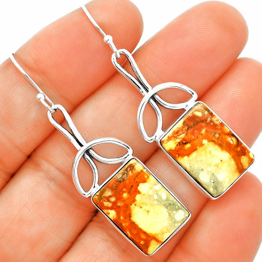 Natural Rocky Butte Picture Jasper Earrings E-1197 SDE83718