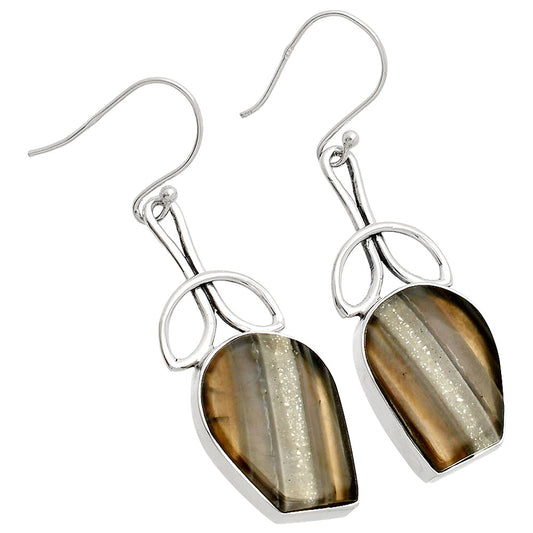 Natural Banded Onyx Earrings E-1197 SDE83722