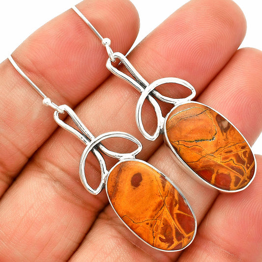 Natural Noreena Jasper Earrings E-1197 SDE83734