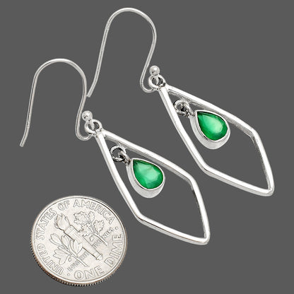 Natural Green Onyx Earrings E-1216 SDE83778