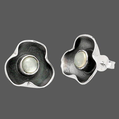 Natural Srilankan Moonstone Stud Earrings E-1247 SDE83834