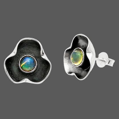 Natural Ethiopian Opal Stud Earrings E-1247 SDE83847
