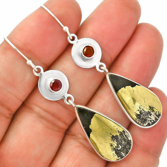Apache Gold Healer's Gold & Garnet Earrings E-1081 SDE83911