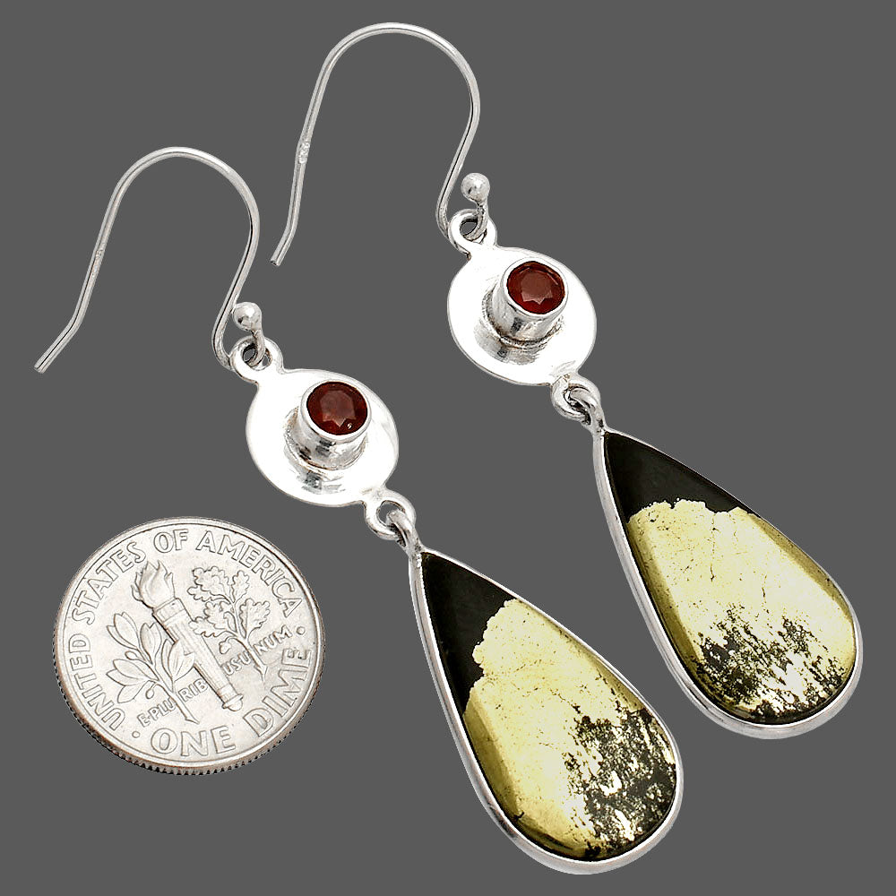Apache Gold Healer's Gold & Garnet Earrings E-1081 SDE83911