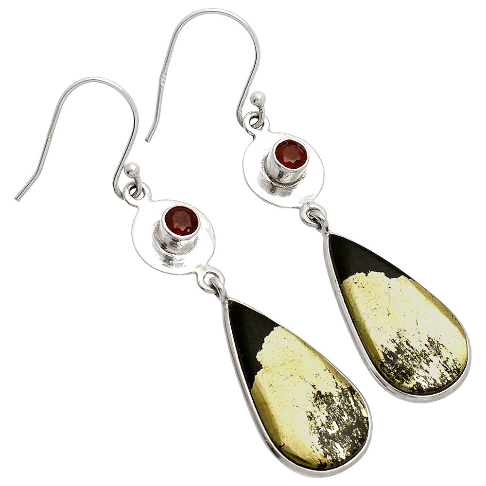 Apache Gold Healer's Gold & Garnet Earrings E-1081 SDE83911