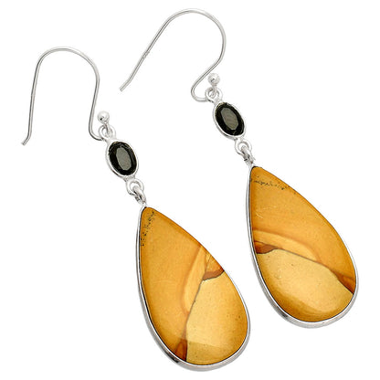 Natural Picture Jasper & Black Onyx Earrings E-1002 SDE83999