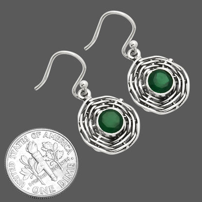 Natural Green Onyx Earrings E-1222 SDE84244