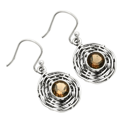 Natural Smoky Quartz - Brazil Earrings E-1222 SDE84248