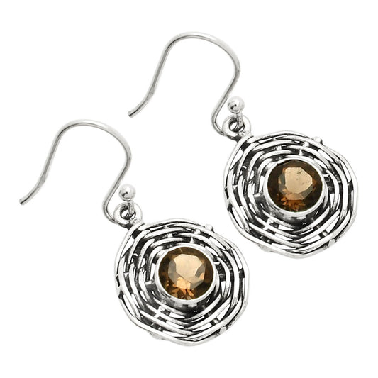 Natural Smoky Quartz - Brazil Earrings E-1222 SDE84248