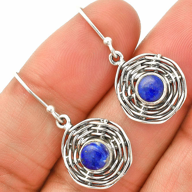 Natural Lapis Lazuli - Afghanistan Earrings E-1222 SDE84262