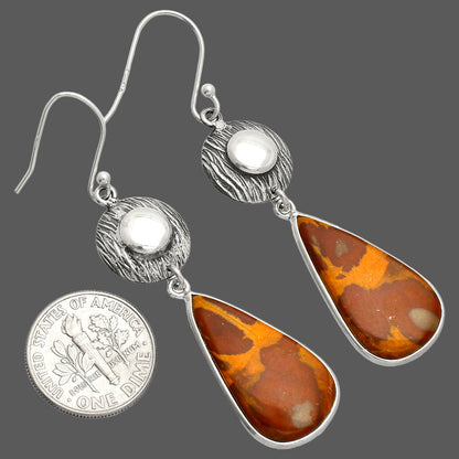 Natural Noreena Jasper Earrings E-1077 SDE84280