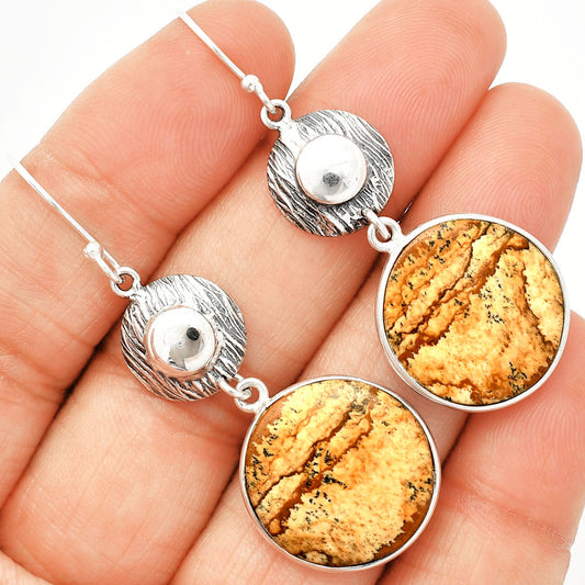 Natural Picture Jasper Earrings E-1077 SDE84297