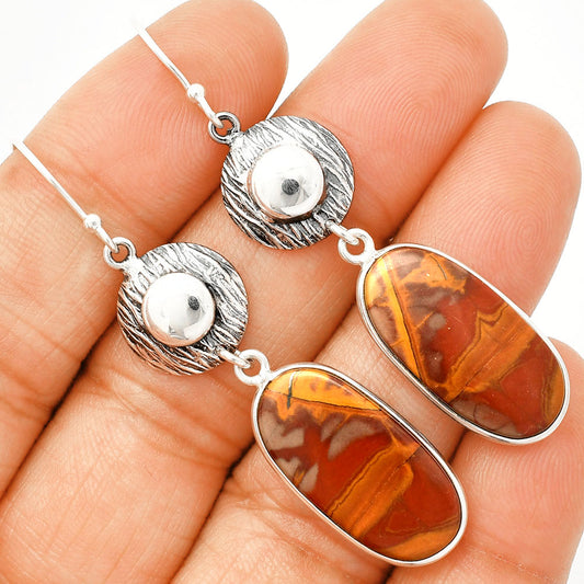 Natural Noreena Jasper Earrings E-1077 SDE84306