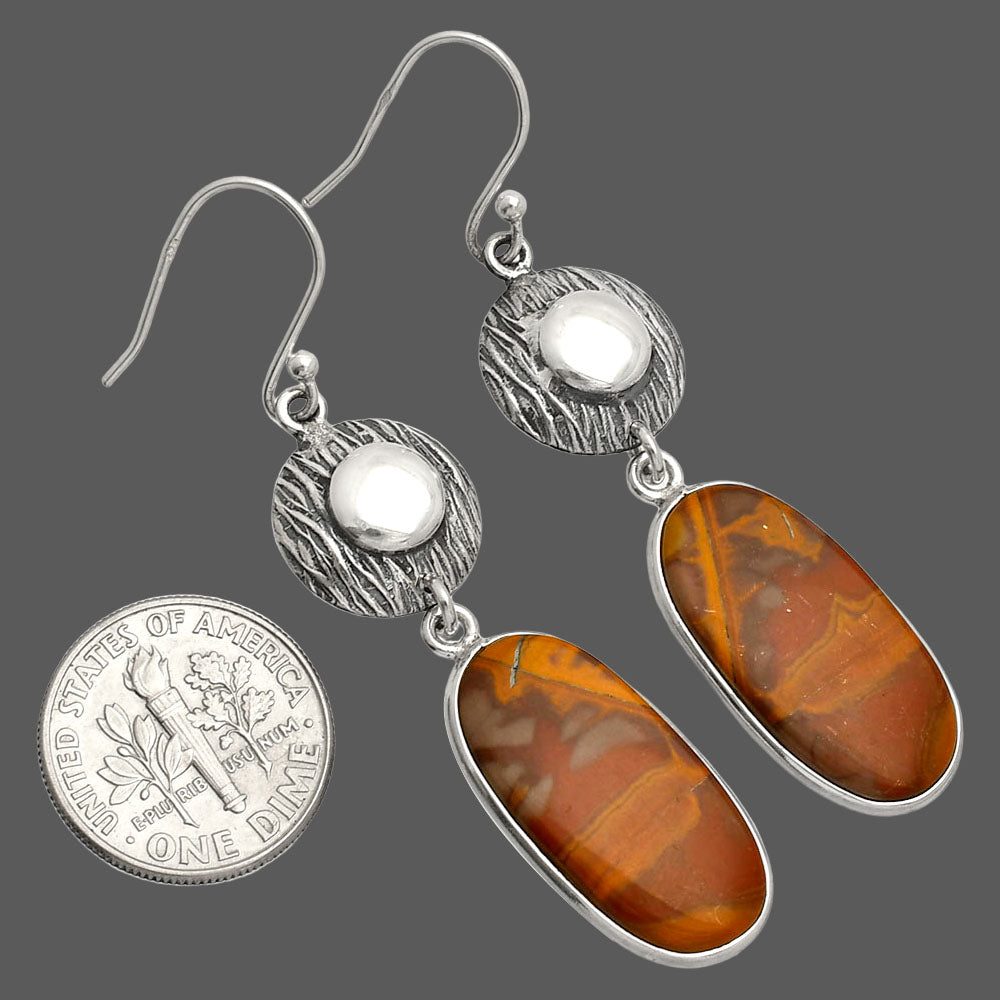 Natural Noreena Jasper Earrings E-1077 SDE84306