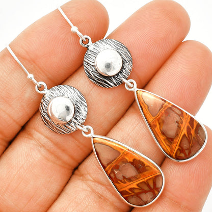 Natural Noreena Jasper Earrings E-1077 SDE84317