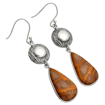 Natural Noreena Jasper Earrings E-1077 SDE84317