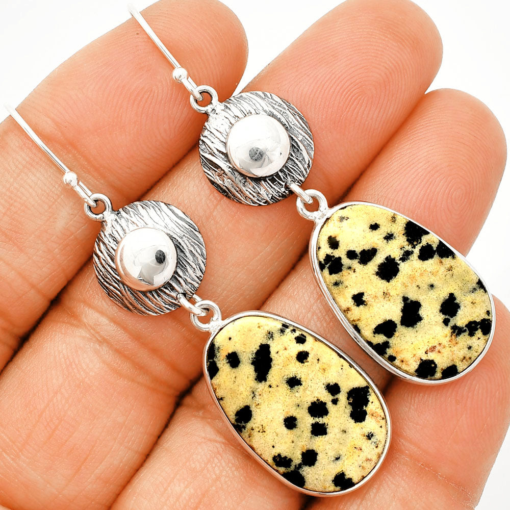 Natural Dalmatian Earrings E-1077 SDE84319