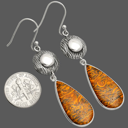 Coquina Fossil Jasper - India Earrings E-1077 SDE84329