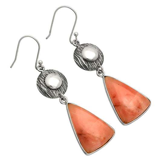 Natural Guava Quartz - Brazil Earrings E-1077 SDE84333
