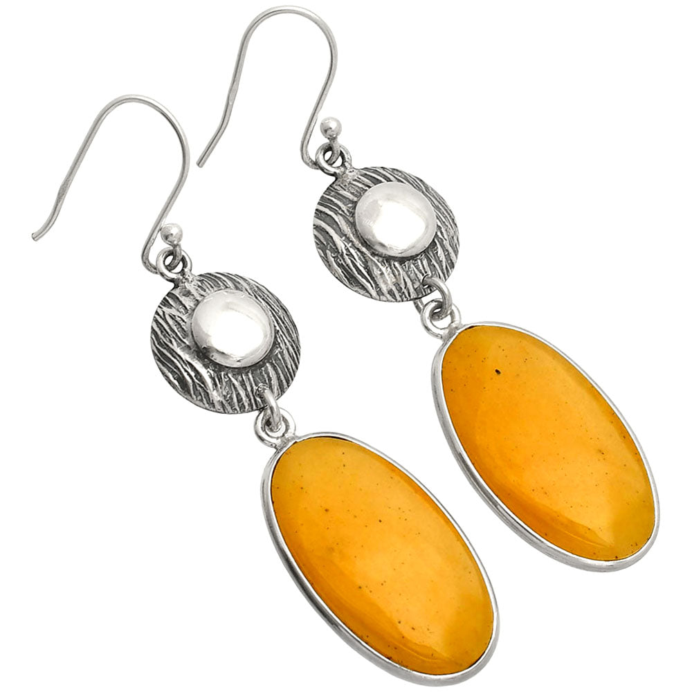 Natural Honey Aragonite Earrings E-1077 SDE84345