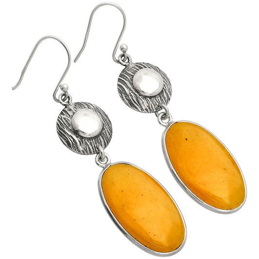 Natural Honey Aragonite Earrings E-1077 SDE84345