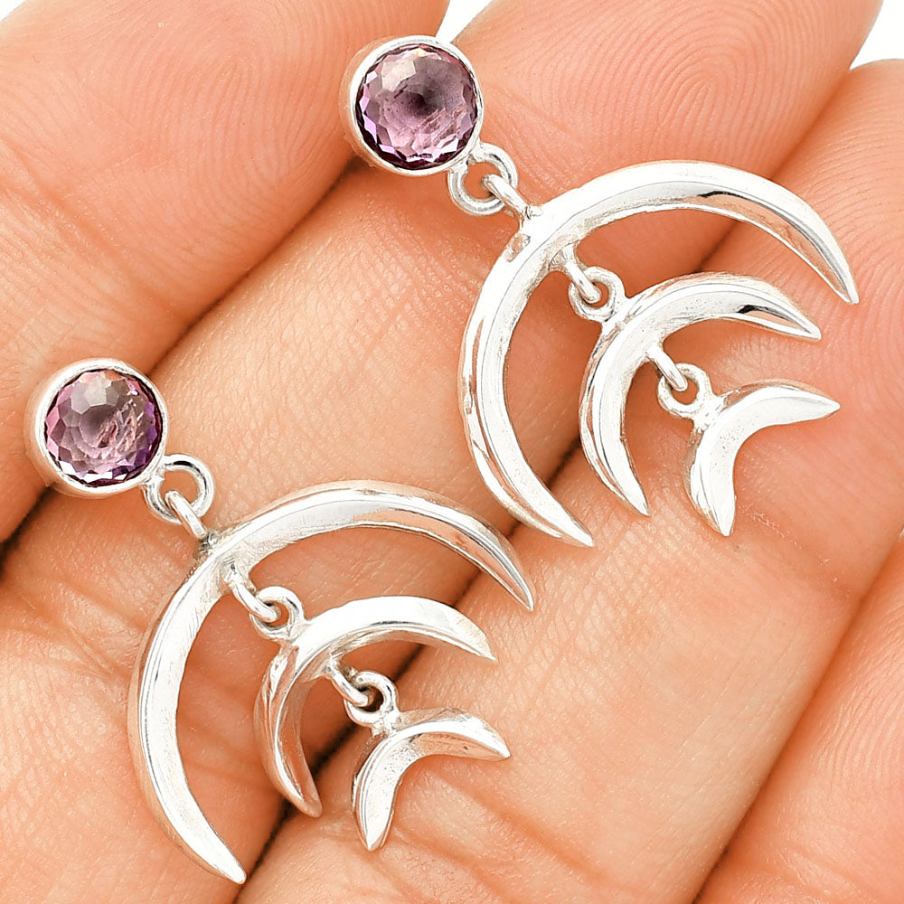 Natural Amethyst - Brazil Earrings E-1249 SDE84346