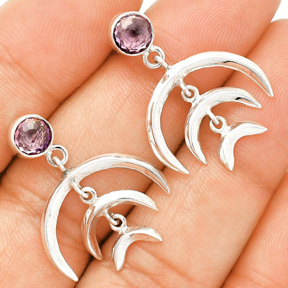Natural Amethyst - Brazil Earrings E-1249 SDE84346