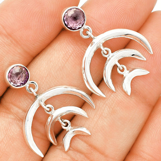Natural Amethyst - Brazil Earrings E-1249 SDE84346