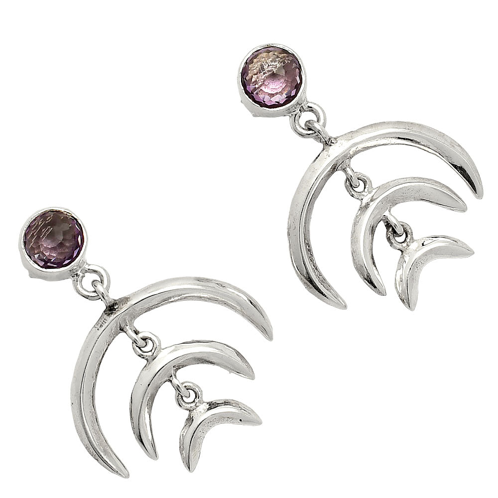 Natural Amethyst - Brazil Earrings E-1249 SDE84346