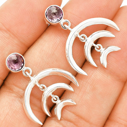 Natural Amethyst - Brazil Earrings E-1249 SDE84347