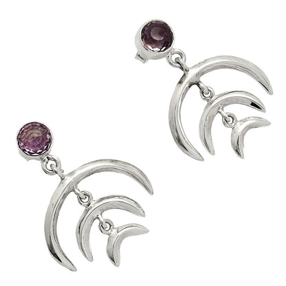 Natural Amethyst - Brazil Earrings E-1249 SDE84348