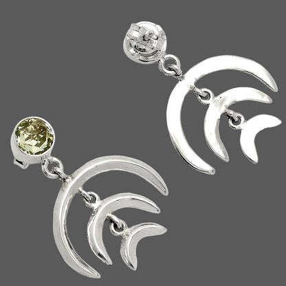 Prasiolite (Green Amethyst) - Brazil Earrings E-1249 SDE84350