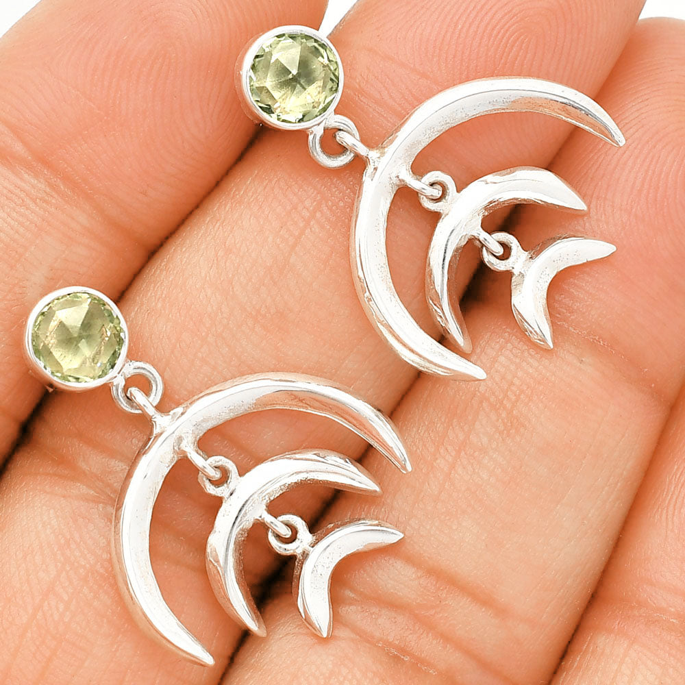 Prasiolite (Green Amethyst) - Brazil Earrings E-1249 SDE84351