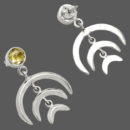 Prasiolite (Green Amethyst) - Brazil Earrings E-1249 SDE84351