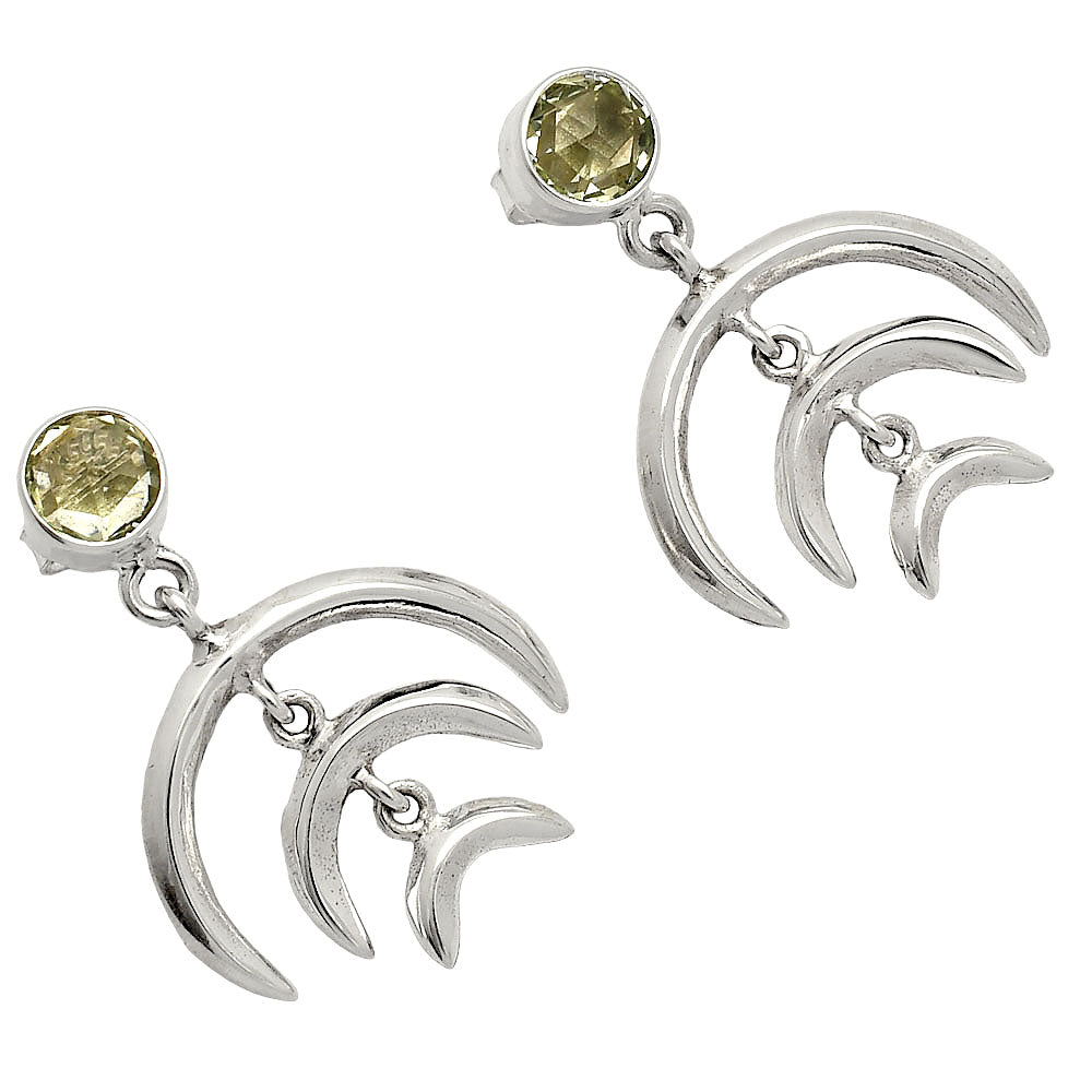 Prasiolite (Green Amethyst) - Brazil Earrings E-1249 SDE84351