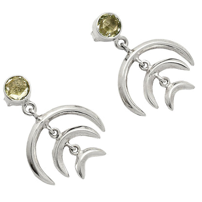 Prasiolite (Green Amethyst) - Brazil Earrings E-1249 SDE84351
