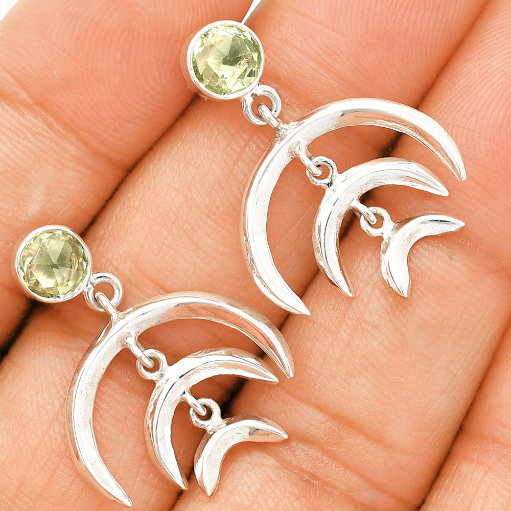 Prasiolite (Green Amethyst) - Brazil Earrings E-1249 SDE84352