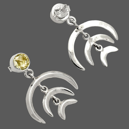 Prasiolite (Green Amethyst) - Brazil Earrings E-1249 SDE84352