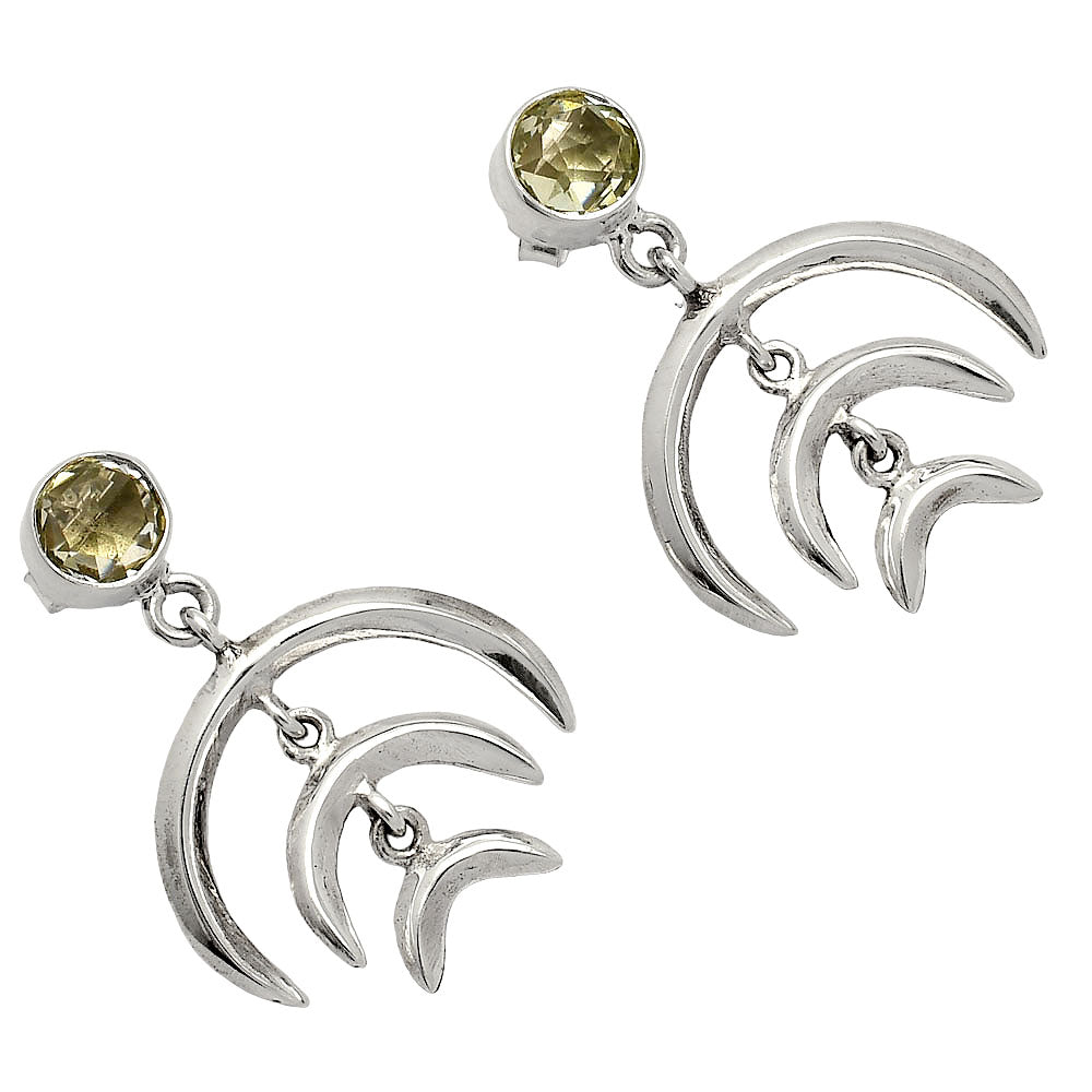 Prasiolite (Green Amethyst) - Brazil Earrings E-1249 SDE84352