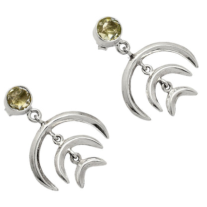 Prasiolite (Green Amethyst) - Brazil Earrings E-1249 SDE84352