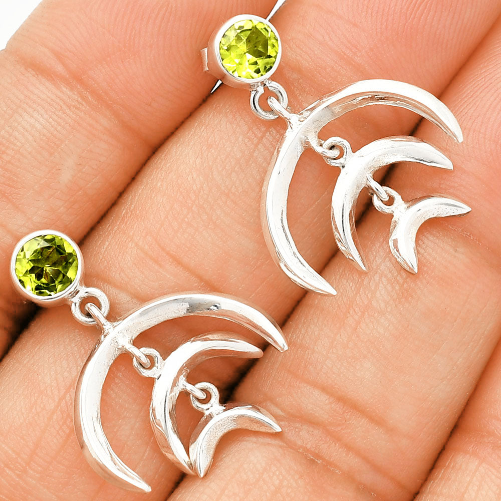 Natural Peridot Earrings E-1249 SDE84353