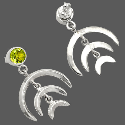 Natural Peridot Earrings E-1249 SDE84353